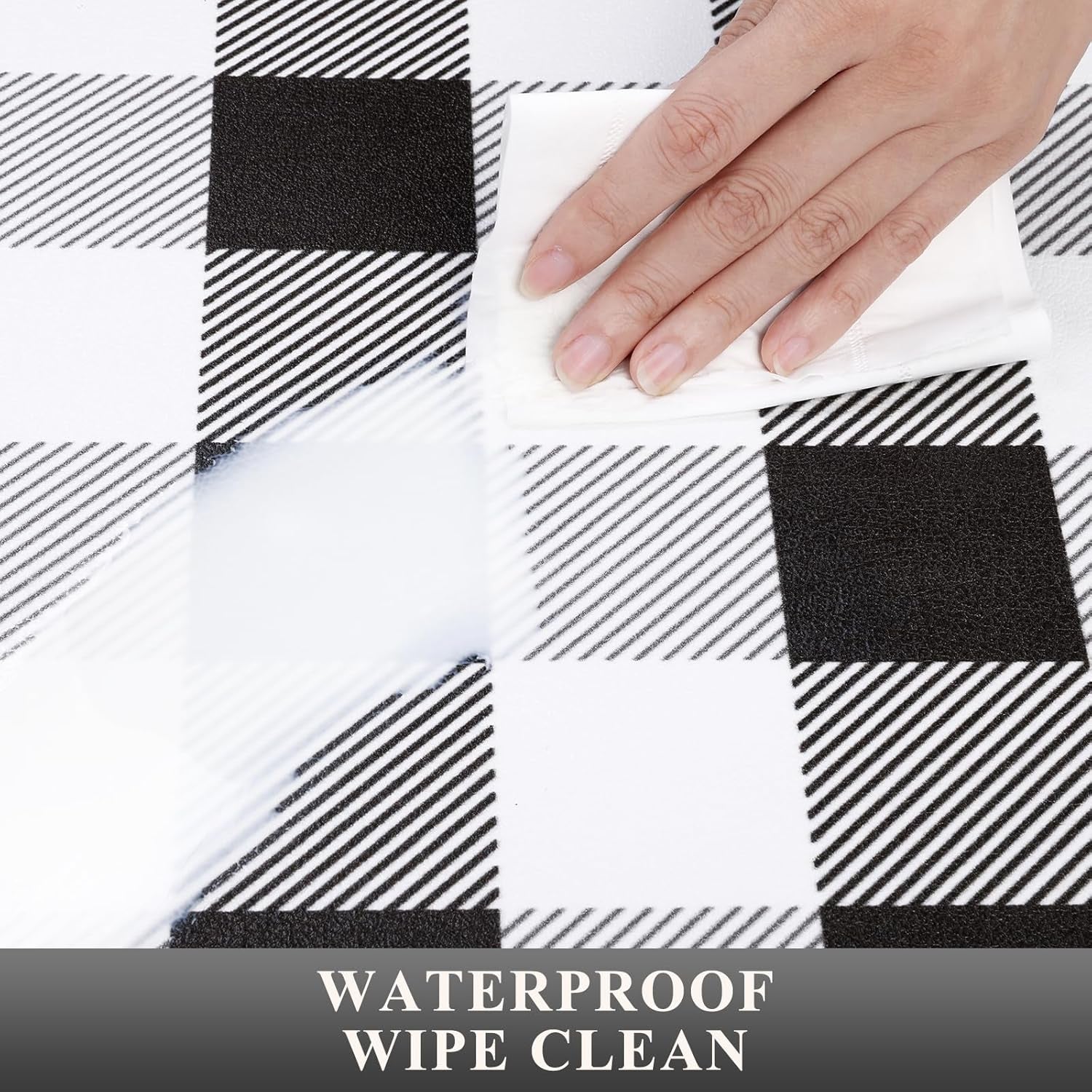 Anti-Fatigue Kitchen Mat Set of 2 - Non-Skid, Washable Cushioned Floor Mats with Waterproof Memory Foam for Farmhouse Kitchens and Standing Desks