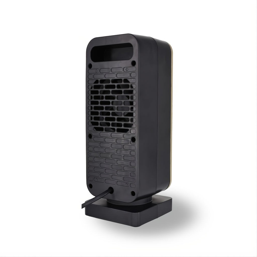 [Quiet Ceramic Heater] 500W Ceramic Electric Space Heater, Quiet, Portable - Square Shape, 110-130V US Plug, Tip-over Protection, No Energy Efficiency Rating, for Bedroom, Living Room, Office