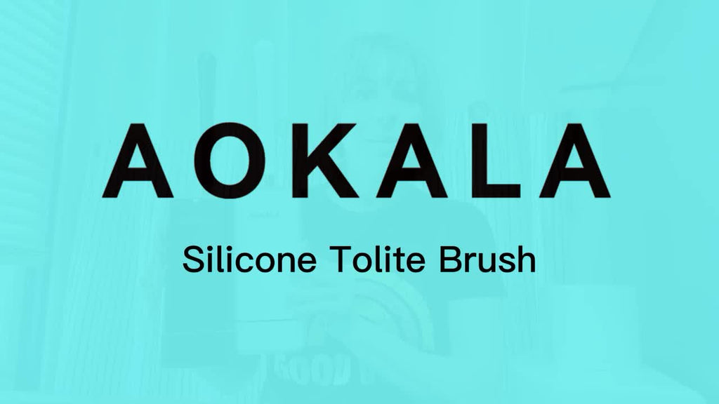 Aokala Toilet Brush and Holder, Elegant Silicone Toilet Bowl Brush Set with Ergonomic Long Handle, Modern Bathroom Decor Cleaning Accessories, Durable, Deep Cleaning Christmas gifts/Halloween gifts! - Black & White - Fluxy