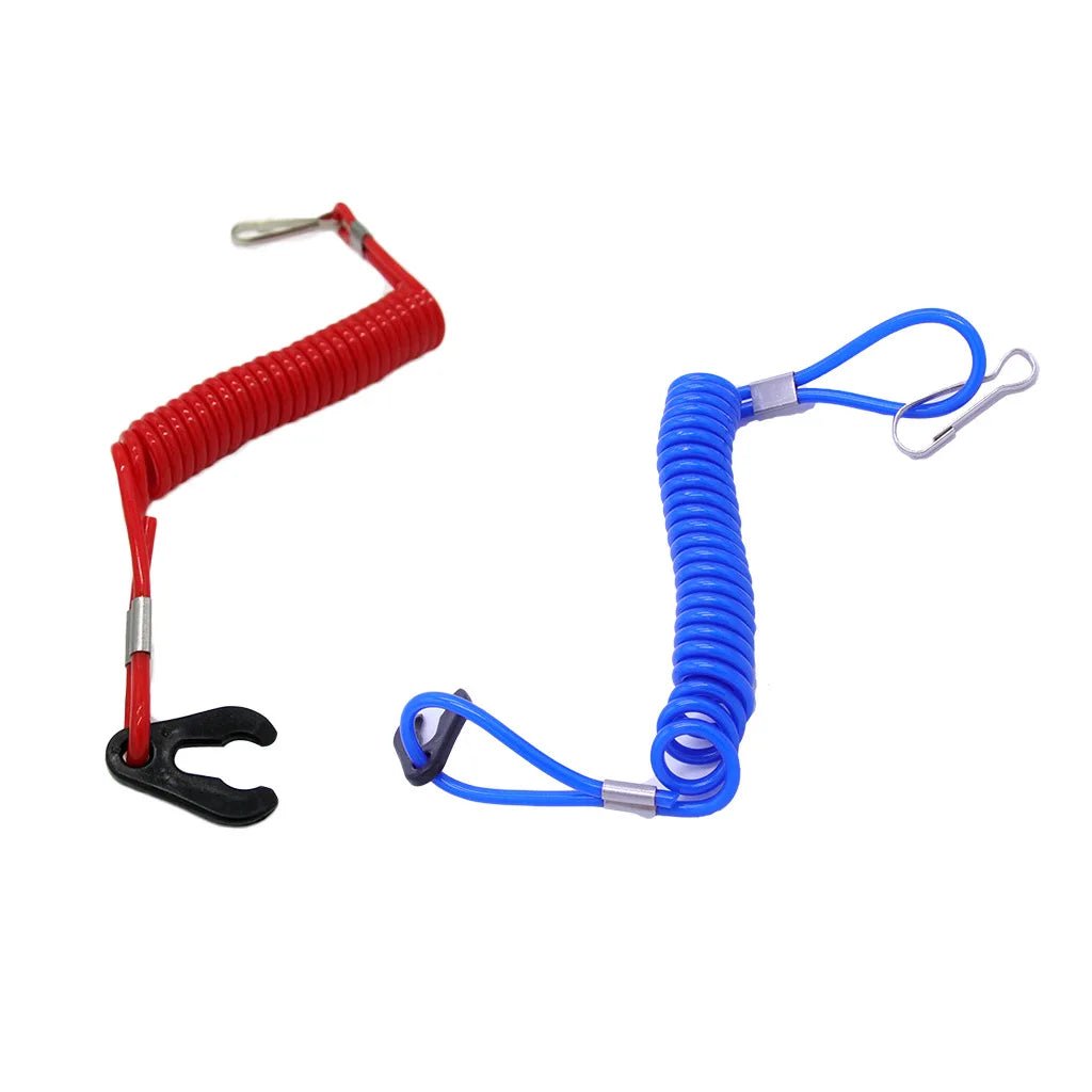 Boat Outboard Switch Engine Motor Lanyard Kill Urgent Stop Button Safety Connector Cord Compatible for Yamaha Suzuki Honda - Fluxy