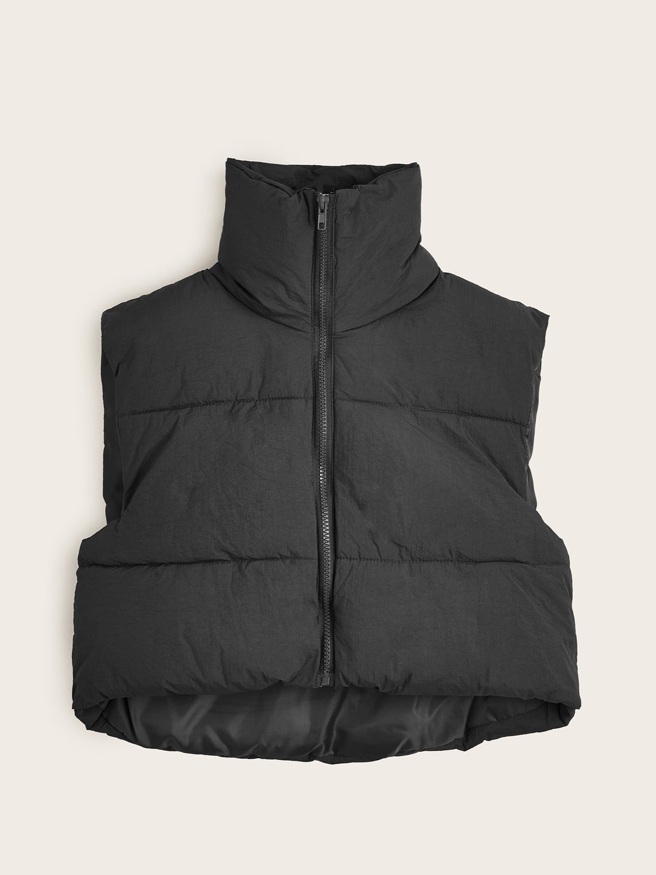 Women'S Sleeveless Vest - Vibrant Pink Slim-Fit Alternative Coat with Drawstring Hood, Zipper Front &amp; Pockets for Fall/Winter Casual Wear, Casual Winter Wear | High Neckline Vest | Zippered Jacket