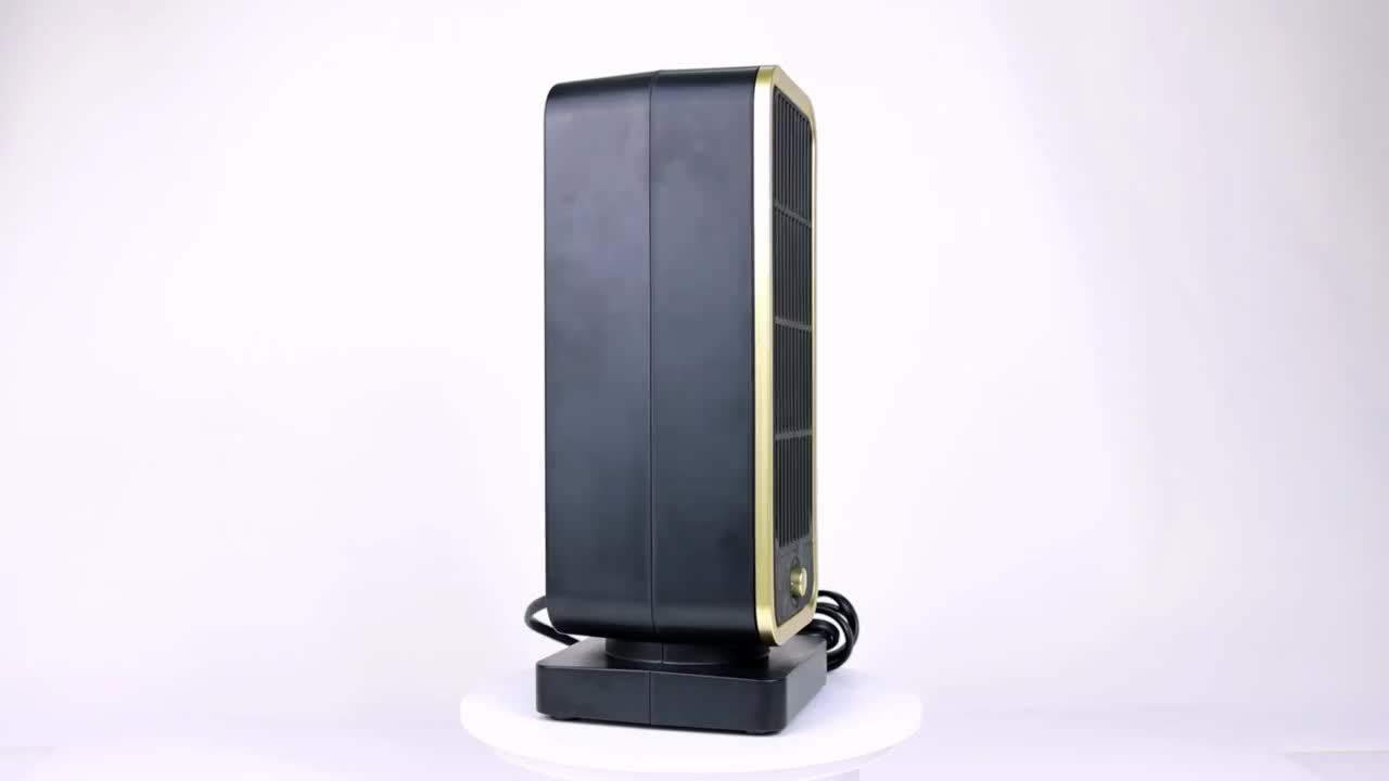 [Quiet Ceramic Heater] 500W Ceramic Electric Space Heater, Quiet, Portable - Square Shape, 110-130V US Plug, Tip-over Protection, No Energy Efficiency Rating, for Bedroom, Living Room, Office