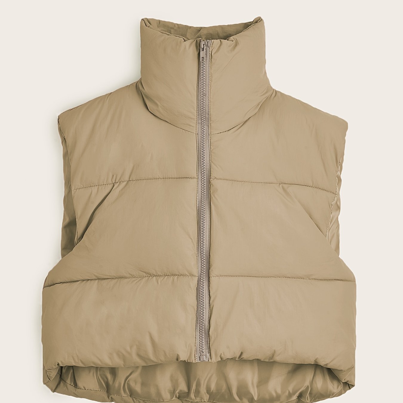 Women'S Sleeveless Vest - Vibrant Pink Slim-Fit Alternative Coat with Drawstring Hood, Zipper Front &amp; Pockets for Fall/Winter Casual Wear, Casual Winter Wear | High Neckline Vest | Zippered Jacket