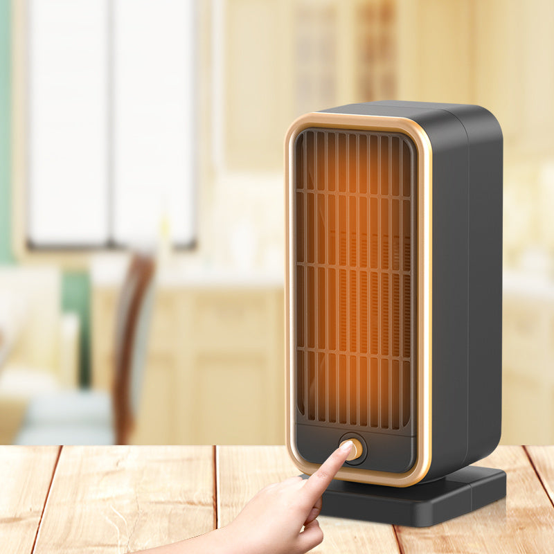 [Quiet Ceramic Heater] 500W Ceramic Electric Space Heater, Quiet, Portable - Square Shape, 110-130V US Plug, Tip-over Protection, No Energy Efficiency Rating, for Bedroom, Living Room, Office
