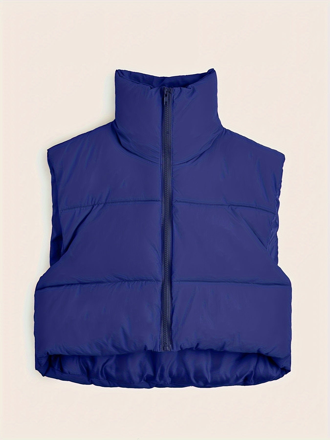 Women'S Sleeveless Vest - Vibrant Pink Slim-Fit Alternative Coat with Drawstring Hood, Zipper Front &amp; Pockets for Fall/Winter Casual Wear, Casual Winter Wear | High Neckline Vest | Zippered Jacket