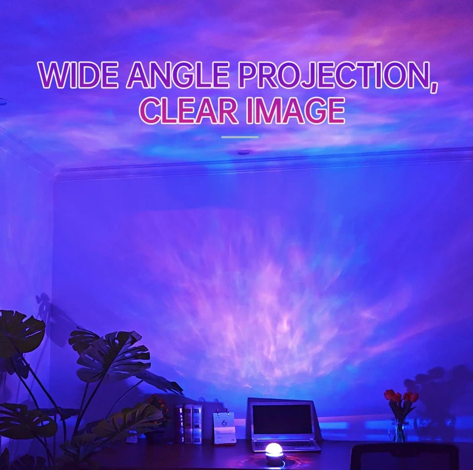LED NightLights Galaxy Projector Remote Control 5V USB Rechargeable Starry Sky Lamp DMX Sound Active 7 Modes for Kids Room Decor - Fluxy