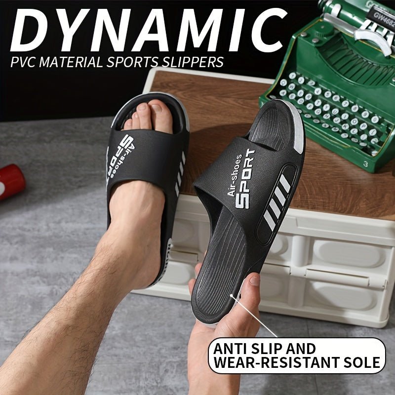 Men'S Casual Summer PVC Slippers - Non - Slip, Wear - Resistant Sole, Comfortable Slip - On Sandals for Outdoor & Indoor Use, Outdoor Footwear | Casual Slipon Shoes | PVC Upper Sandalssuitable for Men & Women - Fluxy