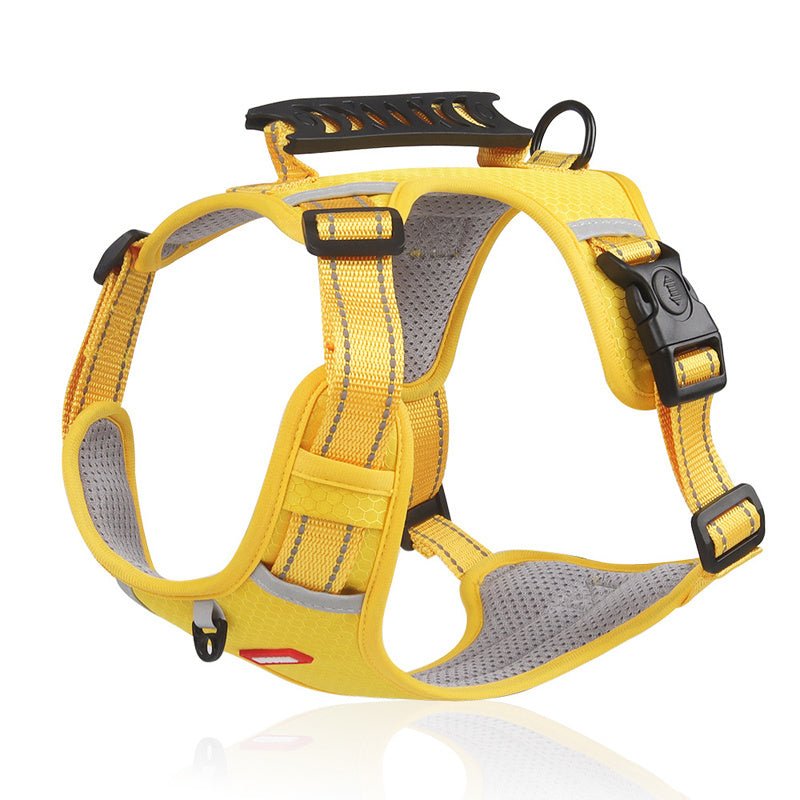 [No - Pull Pet Harness] Soft Padded Adjustable No - Pull Pet Harness | for Dogs and Cats, Large Breeds, Easy Control Handle, Prevents Choking and Pulling, Comfortable and Secure Fit - Fluxy