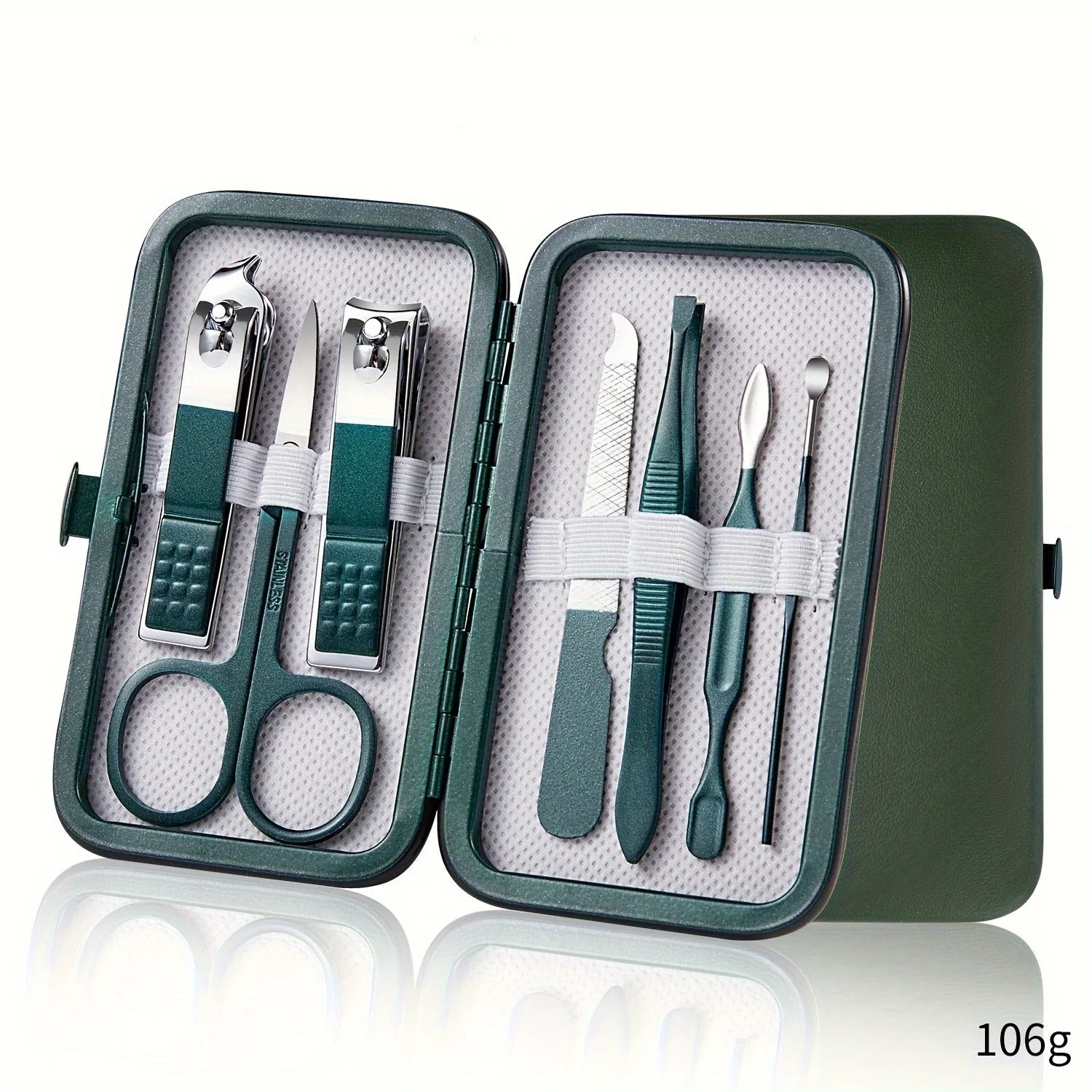 Professional 7/10/12/18 Piece Nail Care Kit Stainless Steel Manicure & Pedicure Set Nail Clipper Set with Travel Case - Fluxy