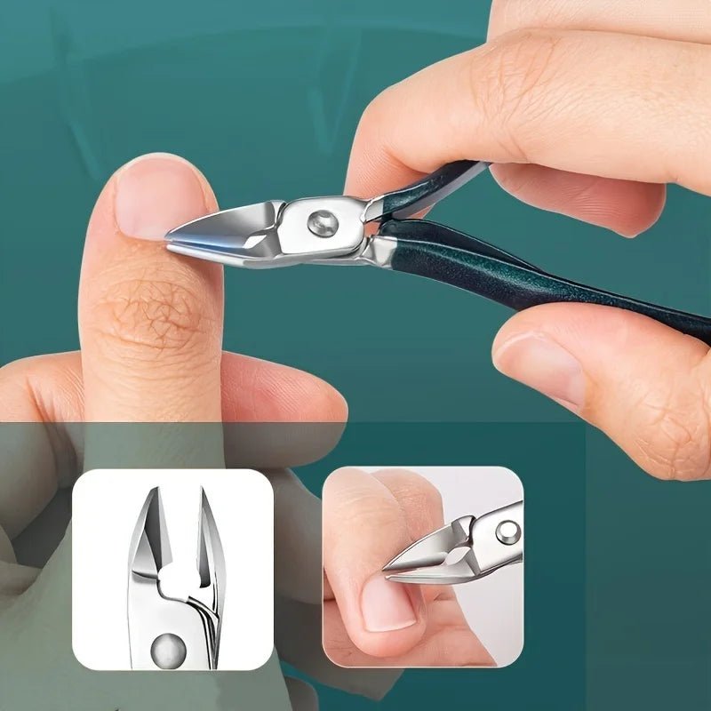 Professional 7/10/12/18 Piece Nail Care Kit Stainless Steel Manicure & Pedicure Set Nail Clipper Set with Travel Case - Fluxy